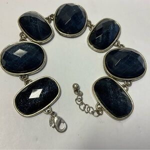 Vintage Avon Midnight Blue Stone Bracelet